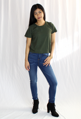 medium wash skinny jeans