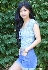 off shoulder floral tie top crop top