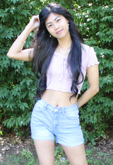 off shoulder mauve ribbed crop top