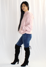 pink sherpa jacket