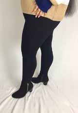 plus size seamless fleece leggings