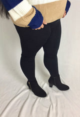 plus size seamless fleece leggings