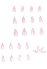 press on nails press on manicure pink and white almond nails acrylic nails almond press on nails