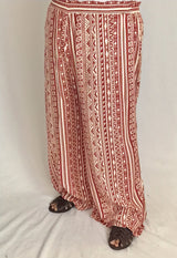 plus size rust color palazzo pants