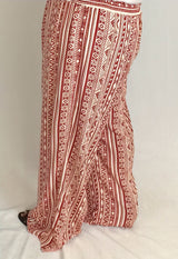 plus size rust color palazzo pants