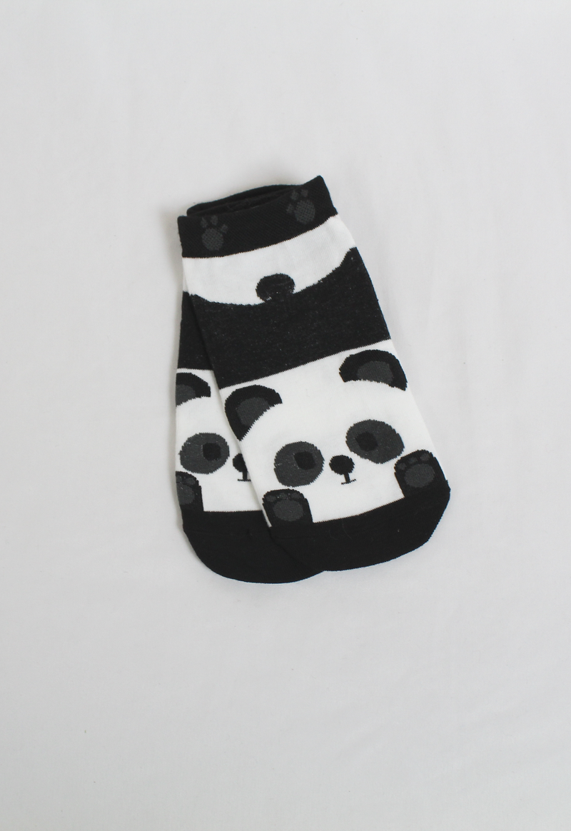 panda print socks