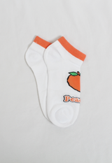 peach cotton socks