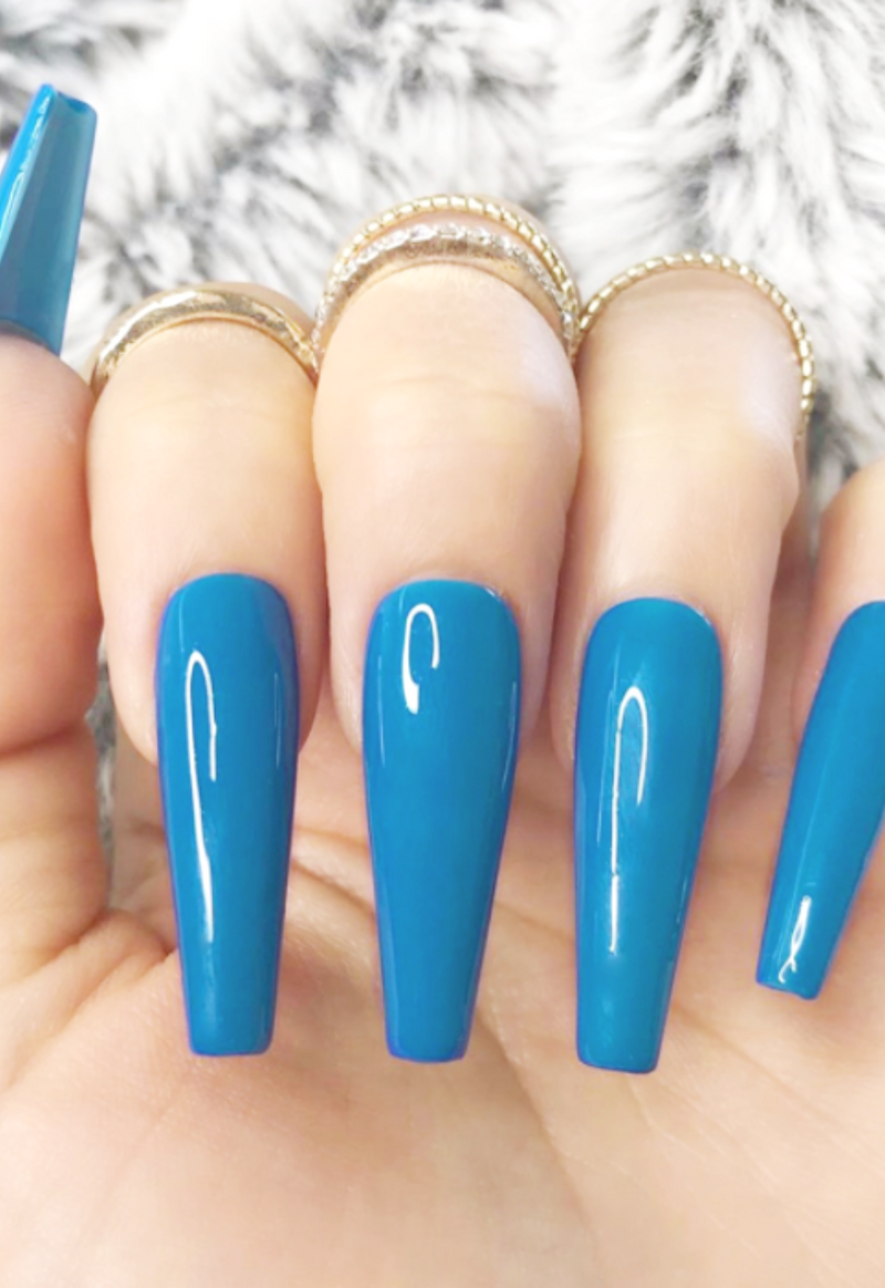 press on nails press on manicure acrylic nails blue nails blue press on nails blue press on manicure coffin nails blue coffin nails xxl nails ballerina press on nails 